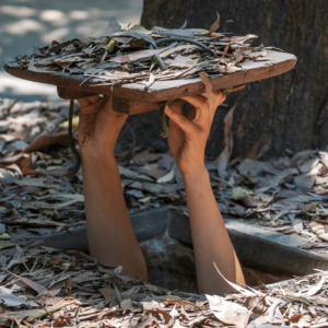 High By The Gun At Cu Chi Tunnel